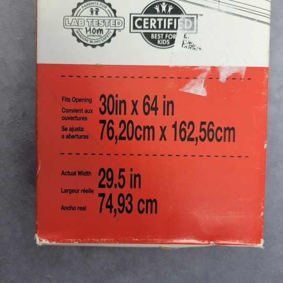 30"x 64" Cordless Vinyl Mini Blind Curtain - Picture 3 of 6